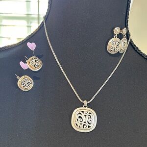 Brighton Elegant Silver Jewelry Set